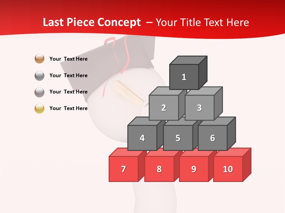 A Person With A Graduation Cap On His Head PowerPoint Template