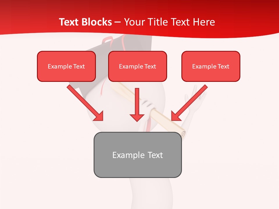 A Person With A Graduation Cap On His Head PowerPoint Template