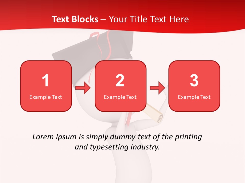 A Person With A Graduation Cap On His Head PowerPoint Template