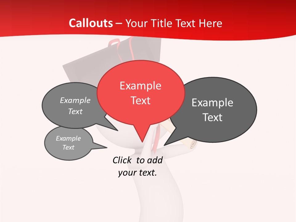 A Person With A Graduation Cap On His Head PowerPoint Template