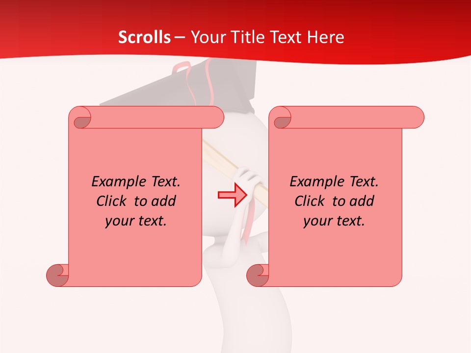 A Person With A Graduation Cap On His Head PowerPoint Template