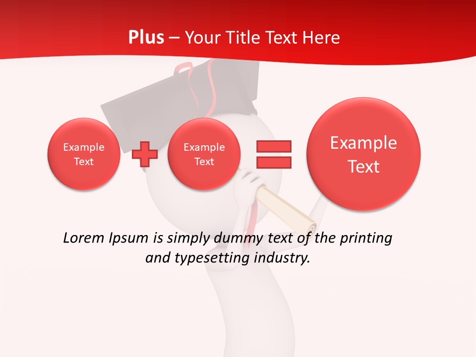 A Person With A Graduation Cap On His Head PowerPoint Template