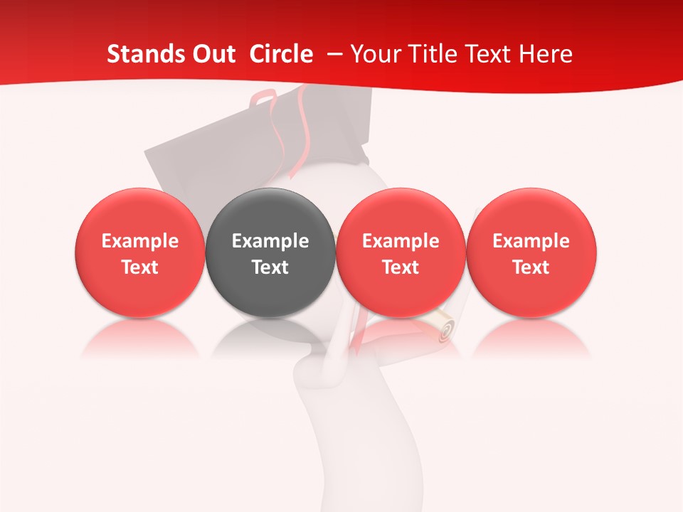 A Person With A Graduation Cap On His Head PowerPoint Template