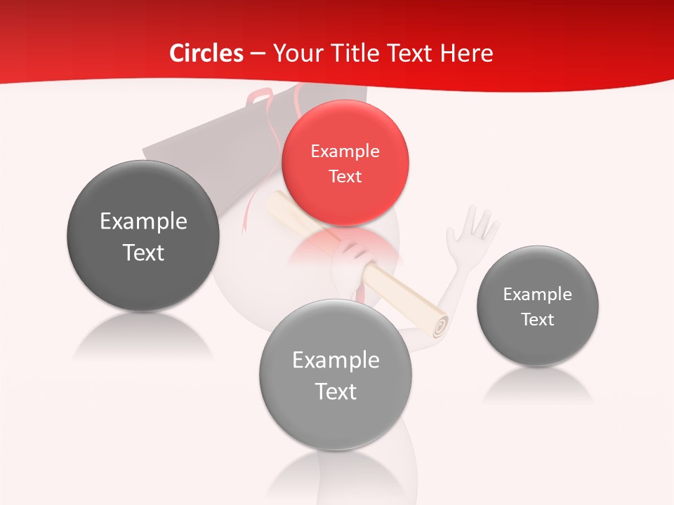 A Person With A Graduation Cap On His Head PowerPoint Template