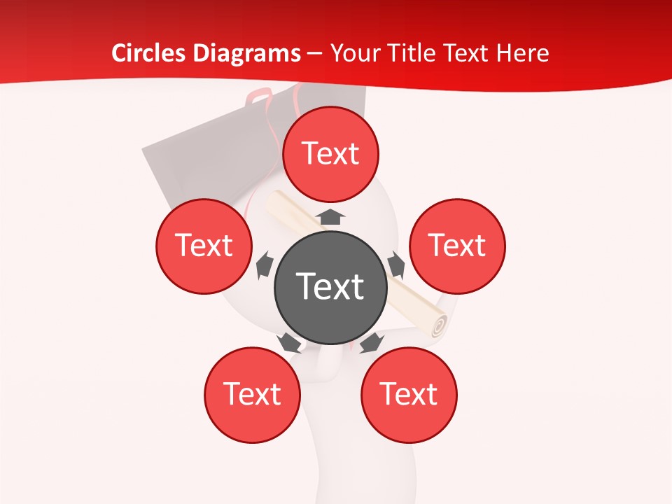 A Person With A Graduation Cap On His Head PowerPoint Template