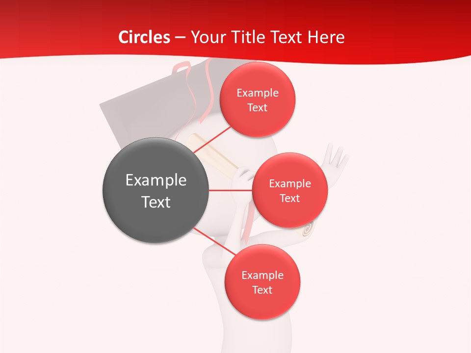 A Person With A Graduation Cap On His Head PowerPoint Template