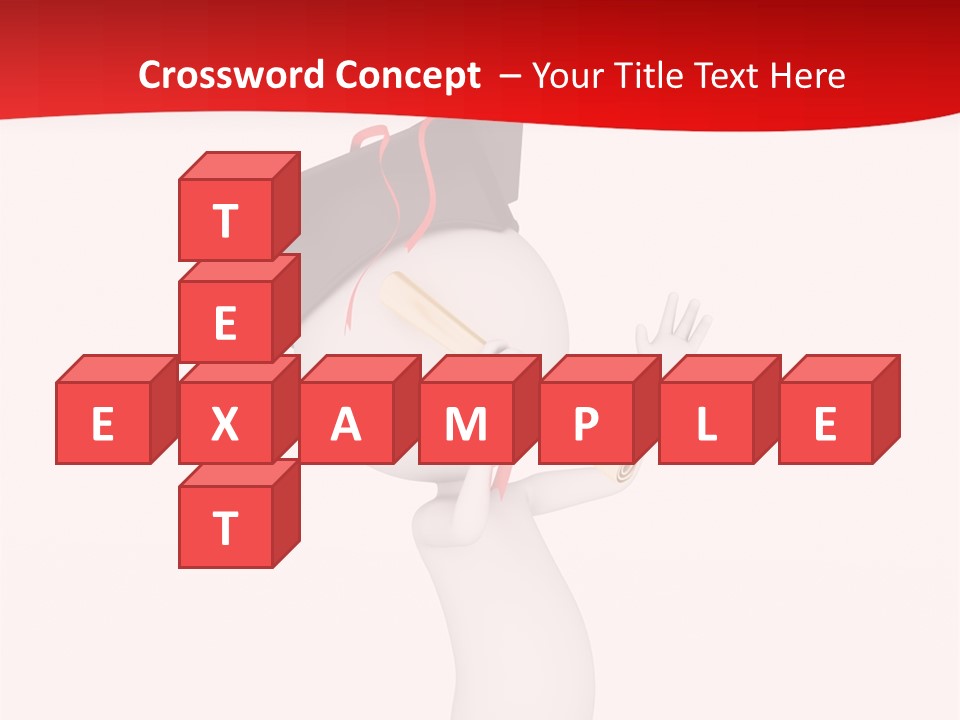 A Person With A Graduation Cap On His Head PowerPoint Template