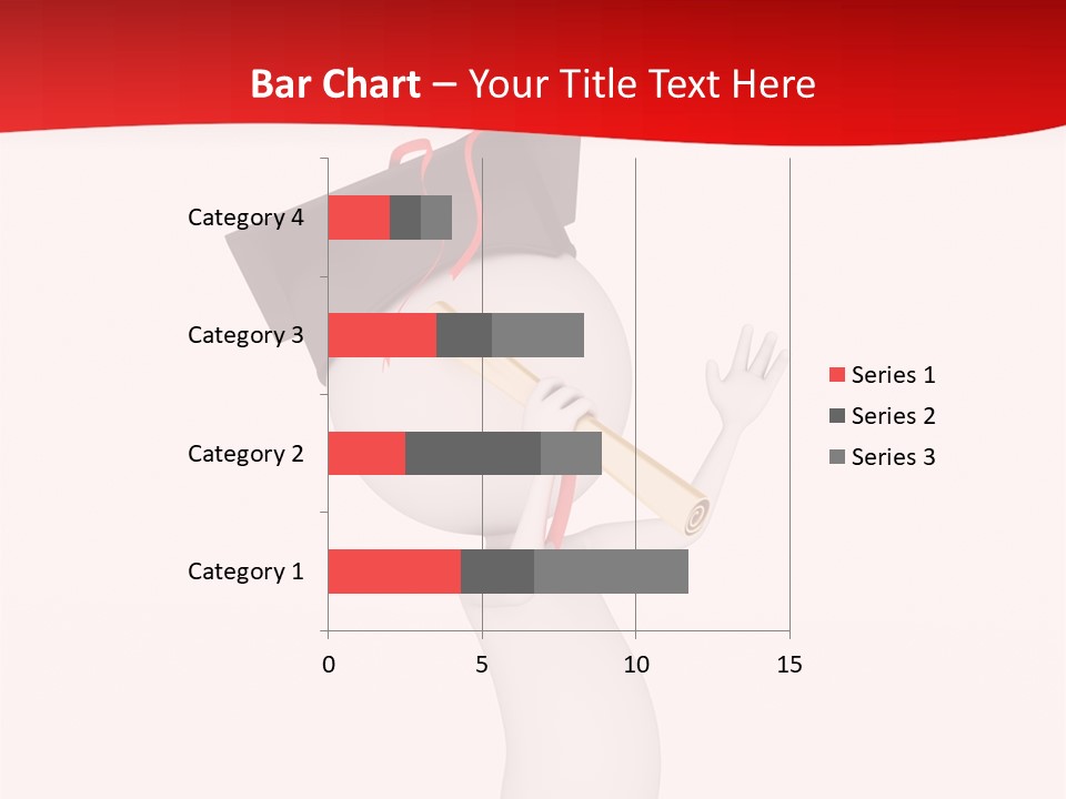 A Person With A Graduation Cap On His Head PowerPoint Template