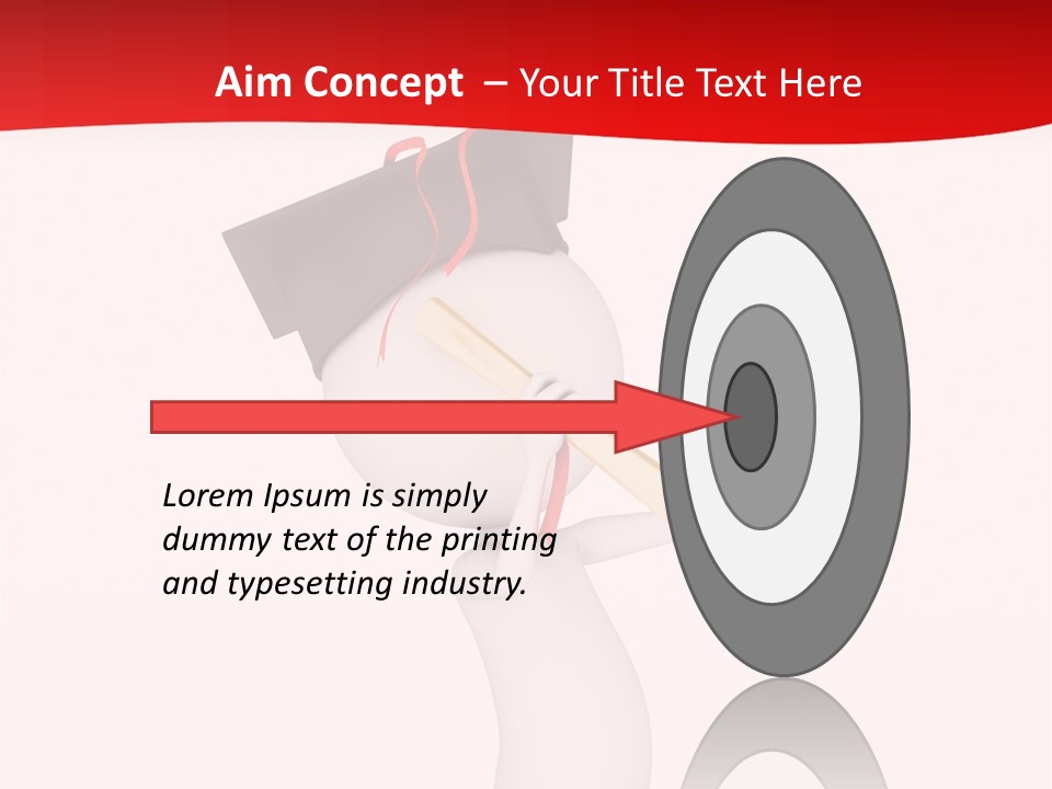 A Person With A Graduation Cap On His Head PowerPoint Template