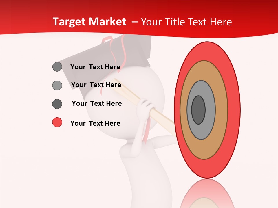 A Person With A Graduation Cap On His Head PowerPoint Template