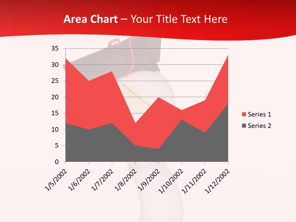 A Person With A Graduation Cap On His Head PowerPoint Template