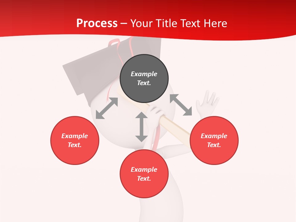 A Person With A Graduation Cap On His Head PowerPoint Template