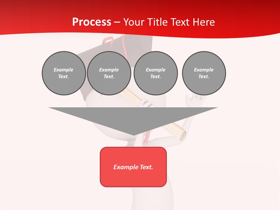 A Person With A Graduation Cap On His Head PowerPoint Template