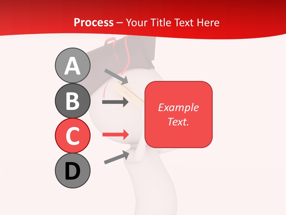 A Person With A Graduation Cap On His Head PowerPoint Template