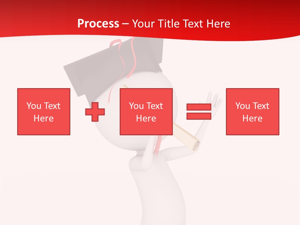 A Person With A Graduation Cap On His Head PowerPoint Template