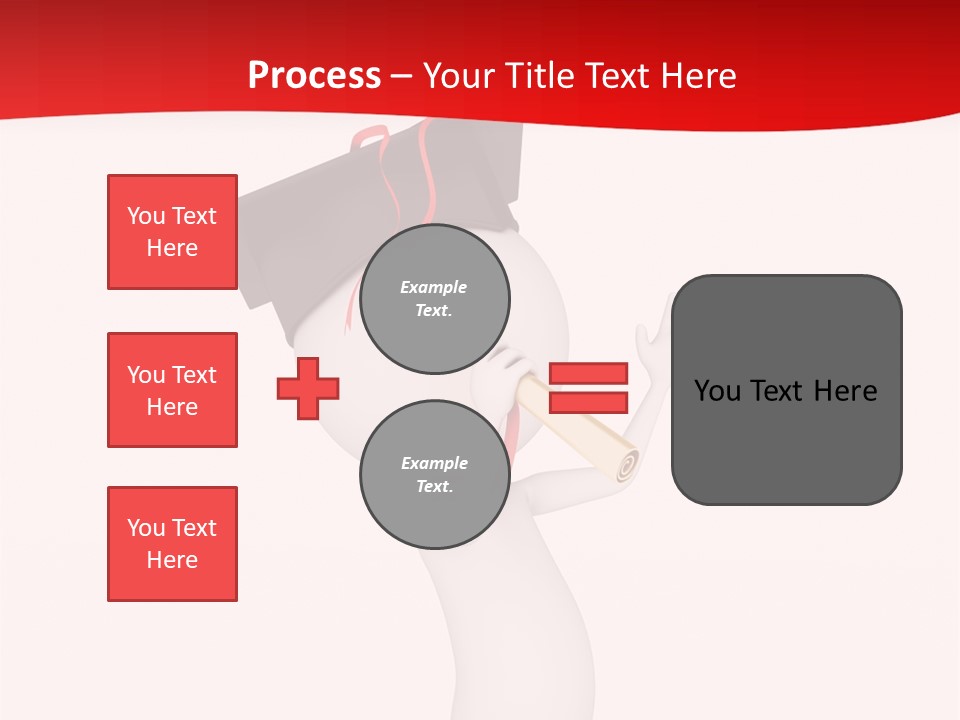 A Person With A Graduation Cap On His Head PowerPoint Template
