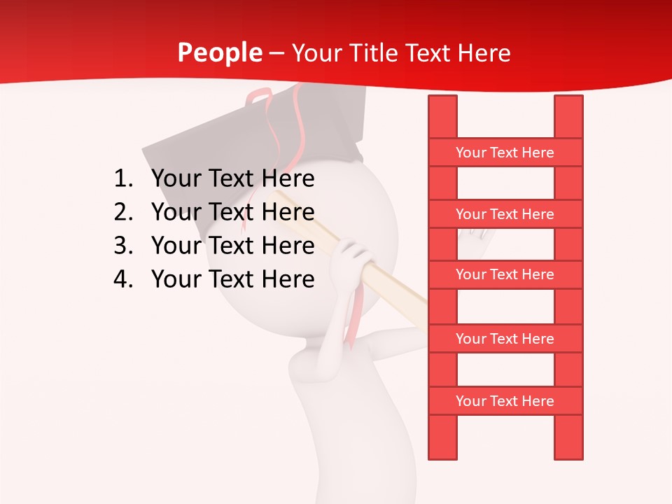 A Person With A Graduation Cap On His Head PowerPoint Template