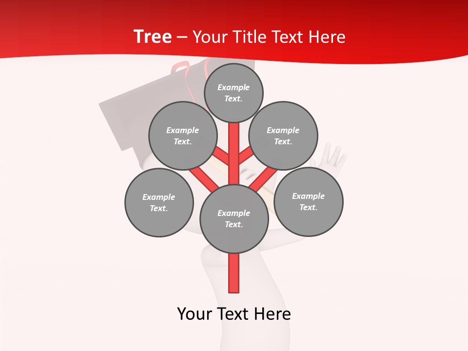 A Person With A Graduation Cap On His Head PowerPoint Template