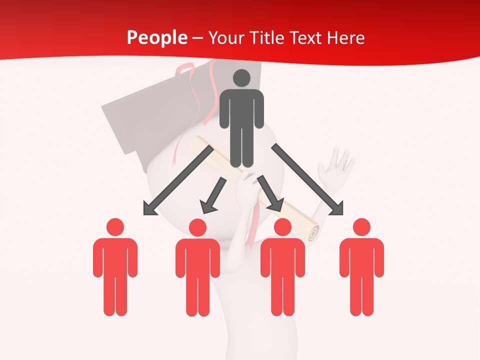 A Person With A Graduation Cap On His Head PowerPoint Template