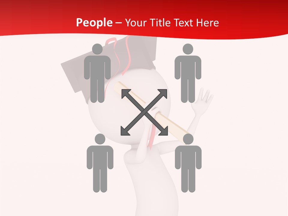 A Person With A Graduation Cap On His Head PowerPoint Template