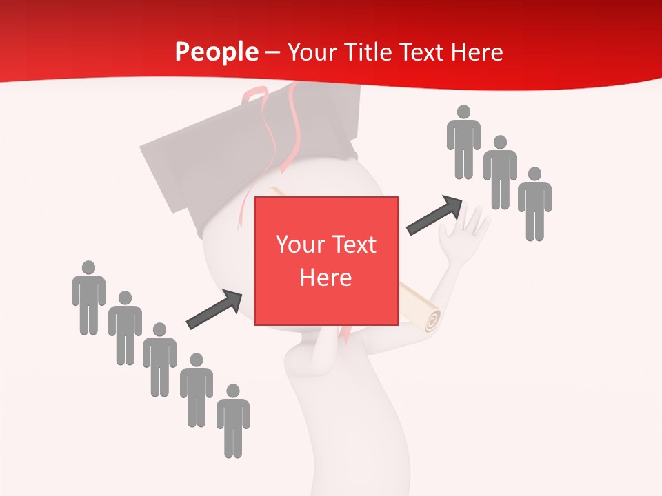 A Person With A Graduation Cap On His Head PowerPoint Template