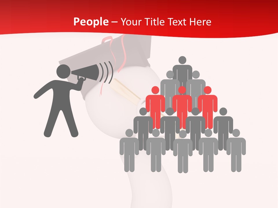 A Person With A Graduation Cap On His Head PowerPoint Template