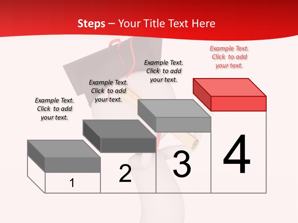 A Person With A Graduation Cap On His Head PowerPoint Template