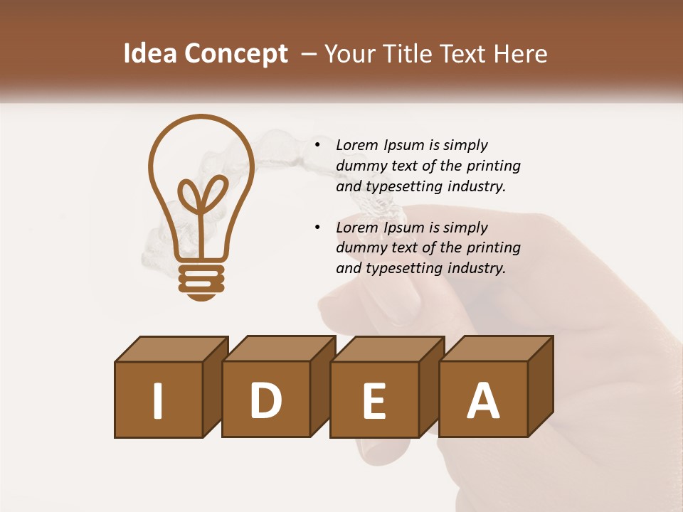 A Person Holding A Toothbrush In Their Hand PowerPoint Template