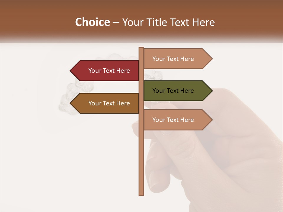 A Person Holding A Toothbrush In Their Hand PowerPoint Template