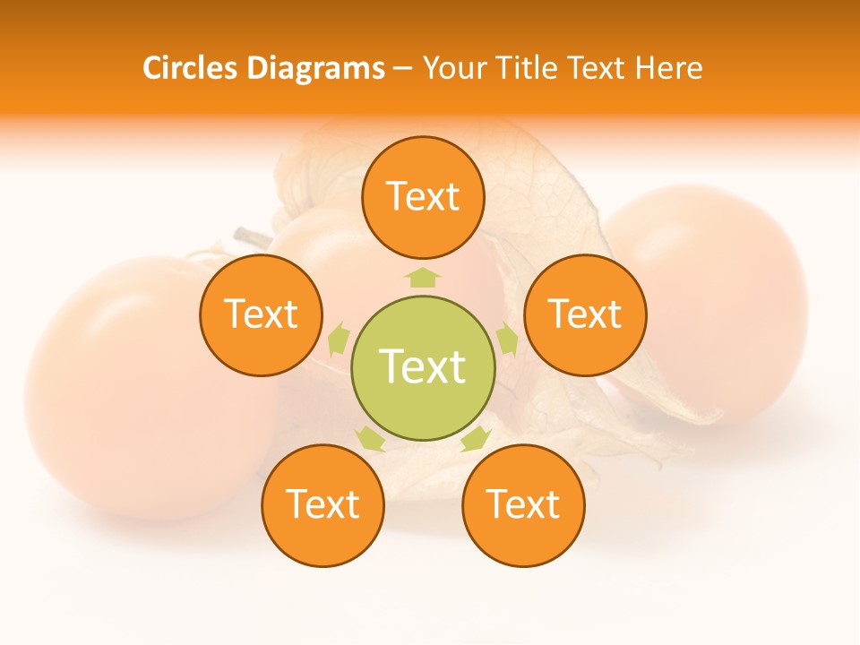 A Group Of Tomatoes With Leaves On A White Background PowerPoint Template