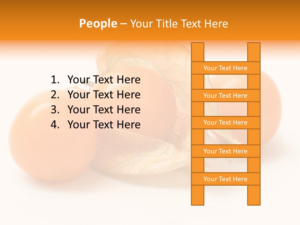 A Group Of Tomatoes With Leaves On A White Background PowerPoint Template