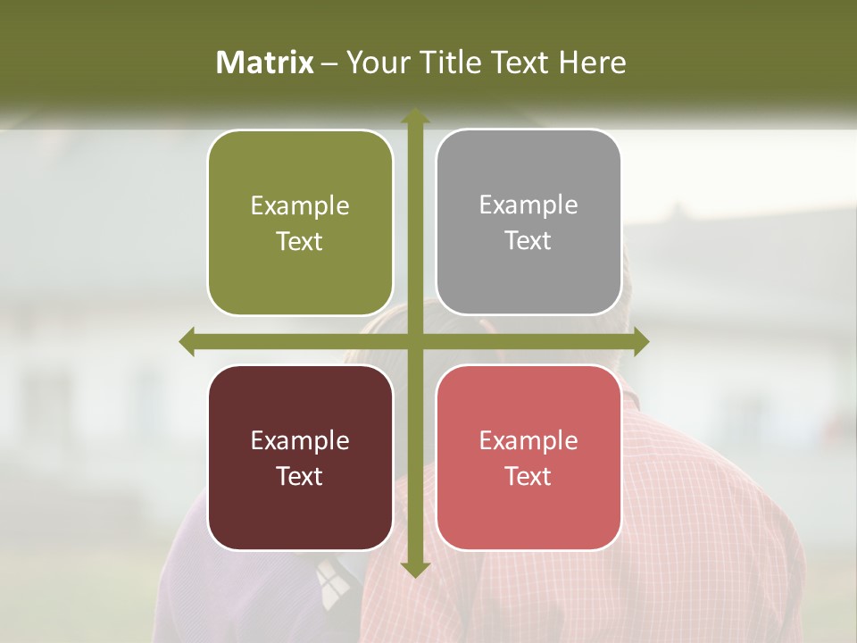 A Young Boy And A Young Girl Hugging In Front Of A House PowerPoint Template