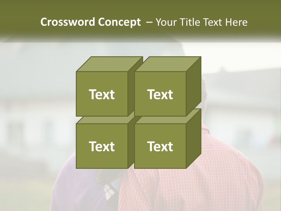 A Young Boy And A Young Girl Hugging In Front Of A House PowerPoint Template