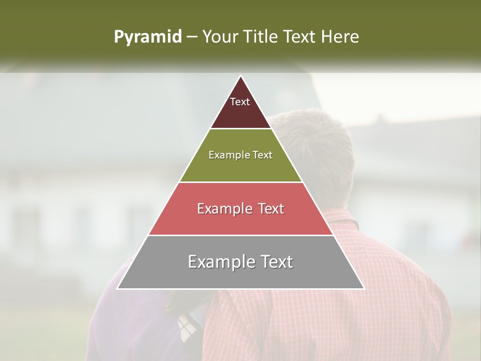 A Young Boy And A Young Girl Hugging In Front Of A House PowerPoint Template