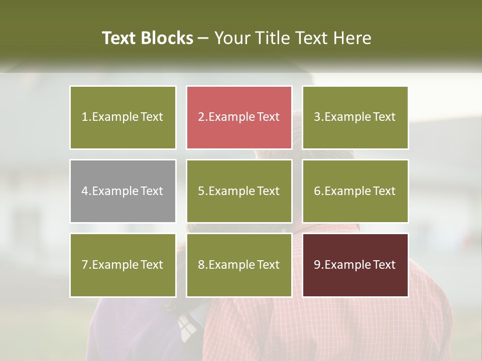 A Young Boy And A Young Girl Hugging In Front Of A House PowerPoint Template