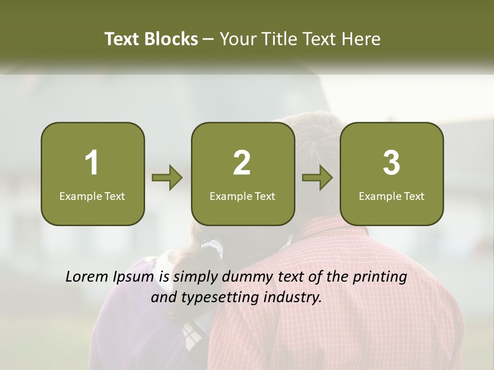 A Young Boy And A Young Girl Hugging In Front Of A House PowerPoint Template