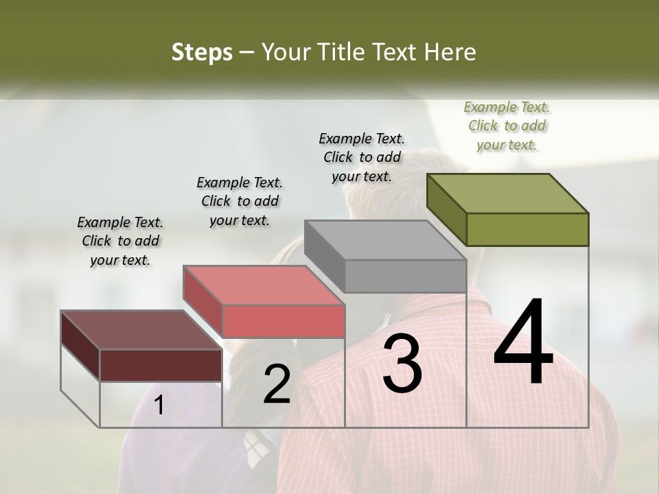 A Young Boy And A Young Girl Hugging In Front Of A House PowerPoint Template