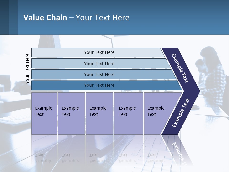 A Man Sitting In Front Of A Computer Monitor PowerPoint Template