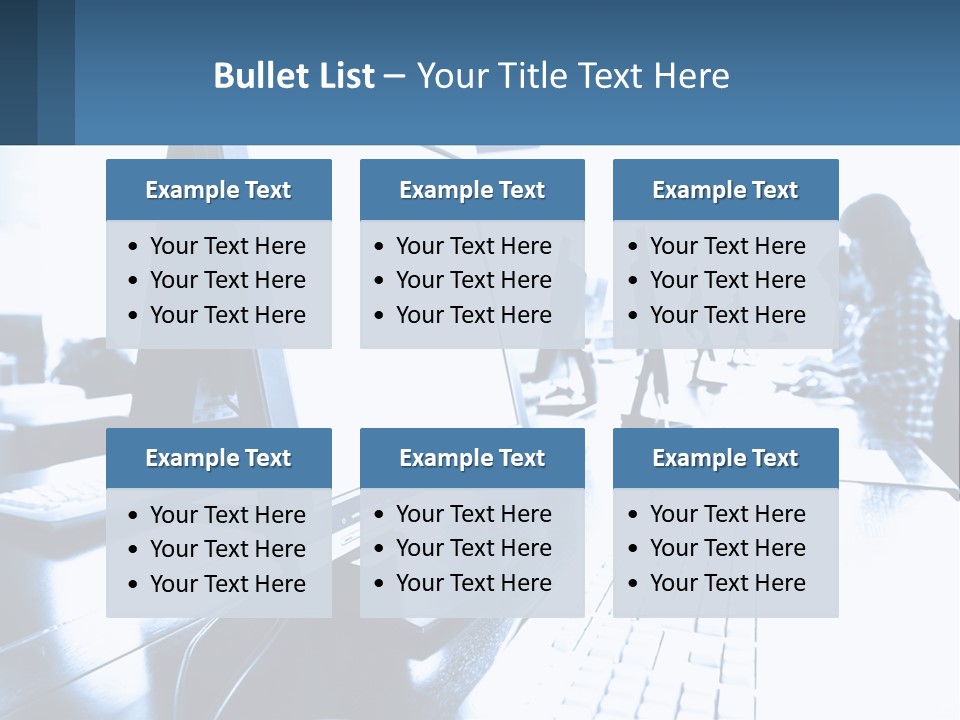A Man Sitting In Front Of A Computer Monitor PowerPoint Template