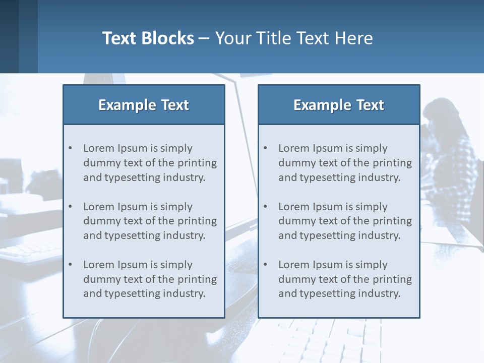 A Man Sitting In Front Of A Computer Monitor PowerPoint Template