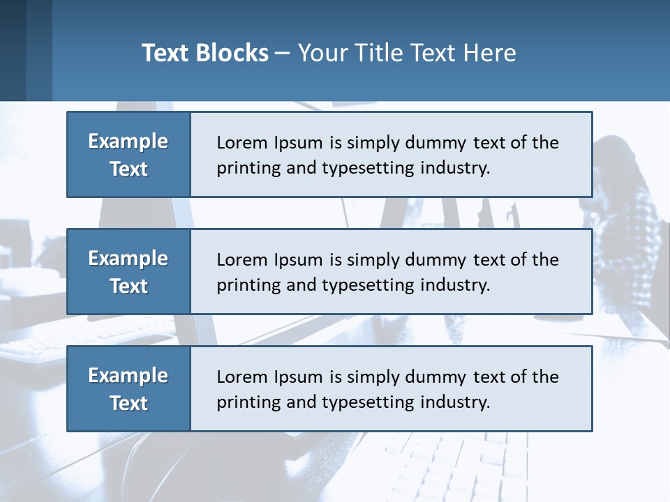A Man Sitting In Front Of A Computer Monitor PowerPoint Template