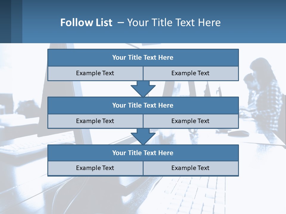 A Man Sitting In Front Of A Computer Monitor PowerPoint Template