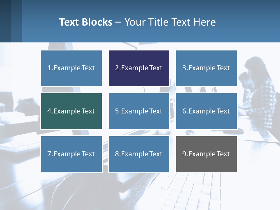 A Man Sitting In Front Of A Computer Monitor PowerPoint Template