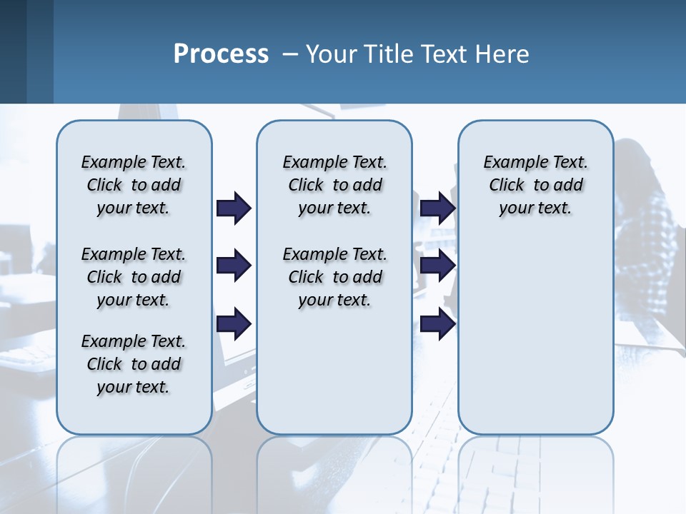 A Man Sitting In Front Of A Computer Monitor PowerPoint Template