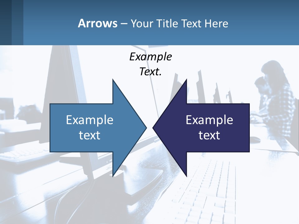 A Man Sitting In Front Of A Computer Monitor PowerPoint Template
