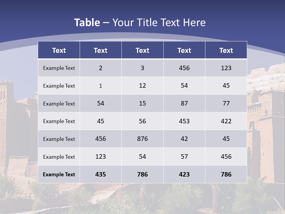 A Picture Of A Desert Town With A Sky Background PowerPoint Template