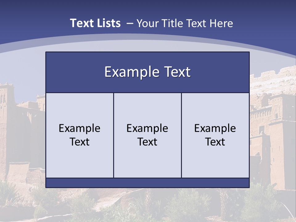 A Picture Of A Desert Town With A Sky Background PowerPoint Template