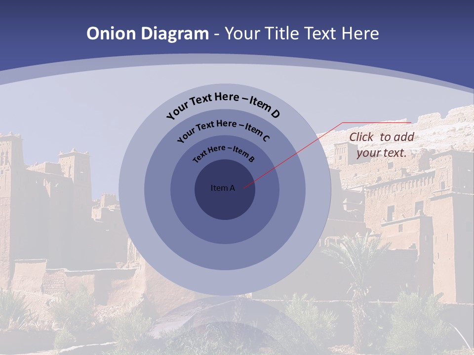 A Picture Of A Desert Town With A Sky Background PowerPoint Template