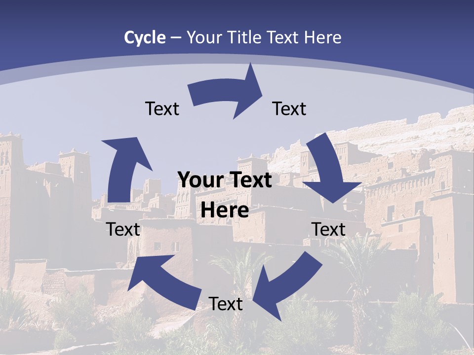 A Picture Of A Desert Town With A Sky Background PowerPoint Template