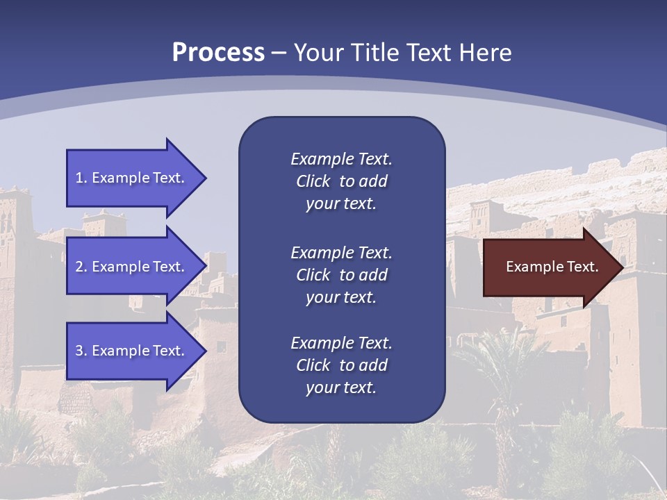 A Picture Of A Desert Town With A Sky Background PowerPoint Template